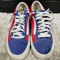 Van's Old Skool "Comfy Cush" Men's Shoe's Chilli Pepper-true Blue