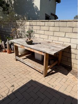 Solid wood plant stand / table