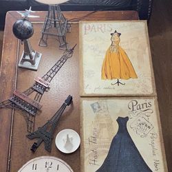 Paris decoration 8 pieces.