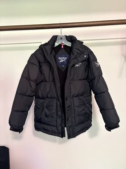 Reebok Black Puffer Jacket with Hood Youth L (14/16)