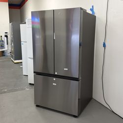 Samsung Bespoke 30.1 Cubic Feet French Door Refrigerator - Stainless Steel - Brand New, 1 Year Manufacturers Warranty