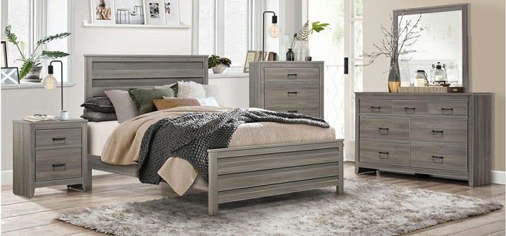 New 4pc queen size bedroom set tax included
