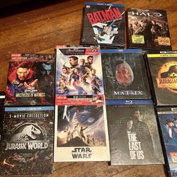 BLU-RAY and 4K Ultra HD movies