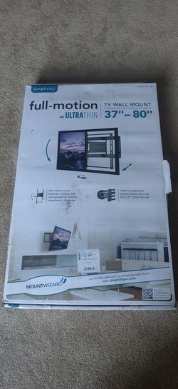 Simplycity ultra thin full motion wall mount.