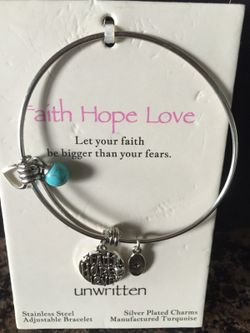 Faith, Hope, Love Bracelet