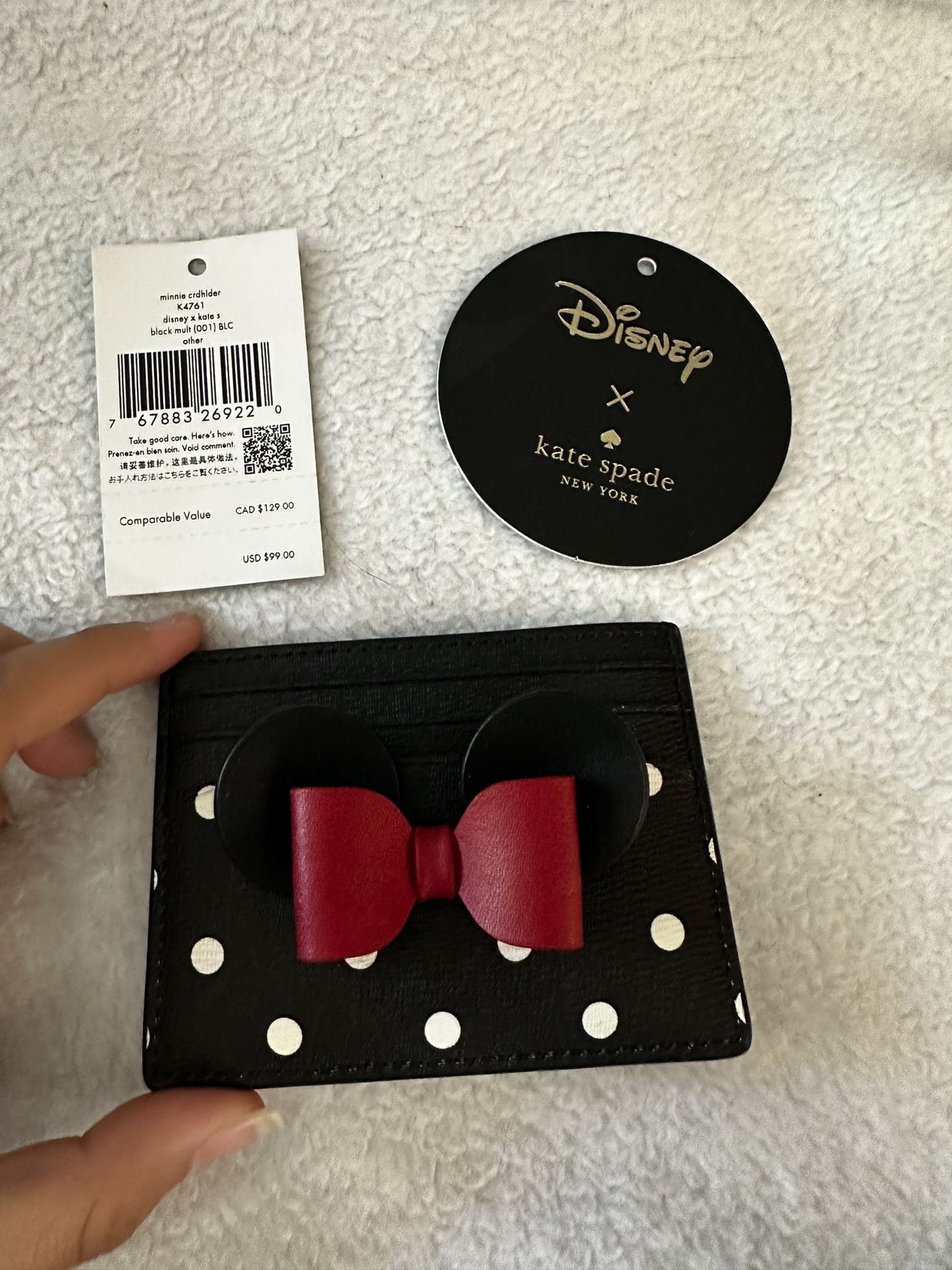 Disney X Kate Spade Minnie Mouse Card Wallet