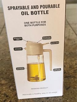 Sprayable and Pourable Oil Bottle