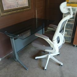 Escritorio De Vidrio Con Silla 