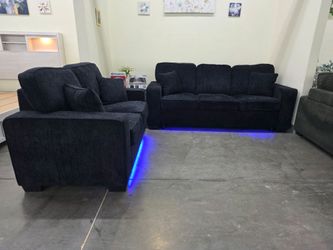 2pc Sofa + Loveseat