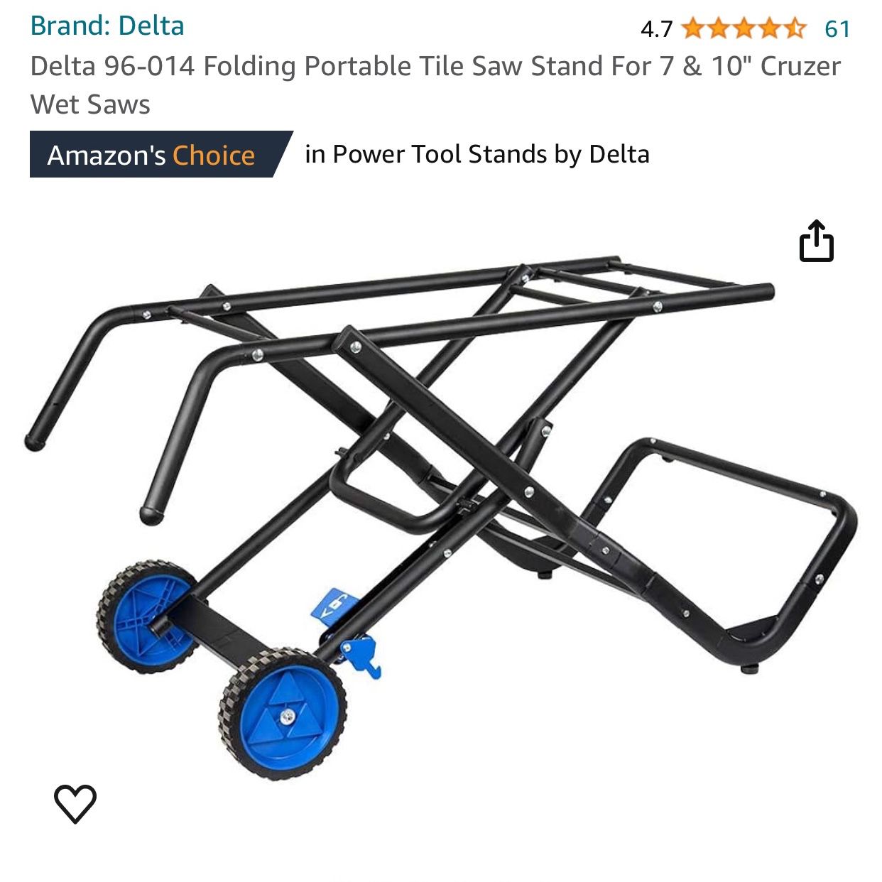 Delta - Folding Portable Tile Saw Stand
