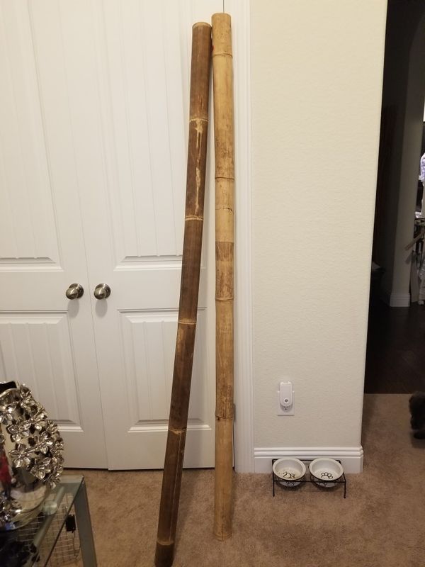 2 Bamboo Sticks for decorating large floor vase etc for Sale in Garland