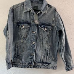 Women’s Oversized Jean Jacket - (Size XS)