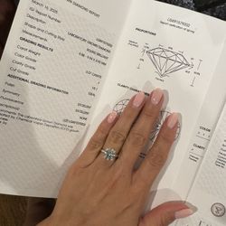 Diamond Engagement Ring Round Brilliant Lab Grown Diamond 