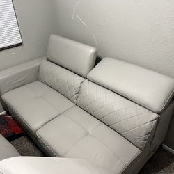 Two Gray Sofa