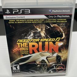 NEW SEALED Need For Speed The Run For PlayStation 3