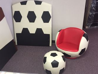 Twin headboard and chair