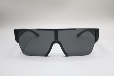 Burberry Sunglasses B4291 Matte Black Frames with Dark Grey Shield Lens
