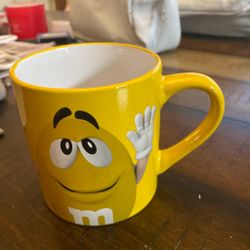 M&M's Yellow Character Ceramic Mug