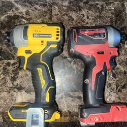 Dewalt & Milwaukee Impact Drill 