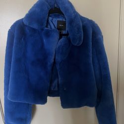 Blue Fluffy Jacket 