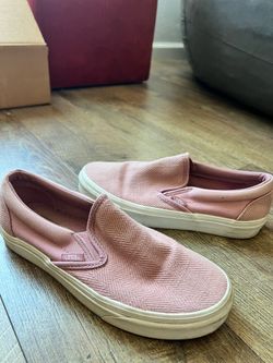 Vans Pink Slip On Size 8 Women’s