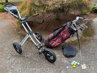 Men’s golf clubs/bag/cart