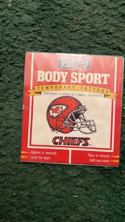 Chiefs Temporary Tattoo