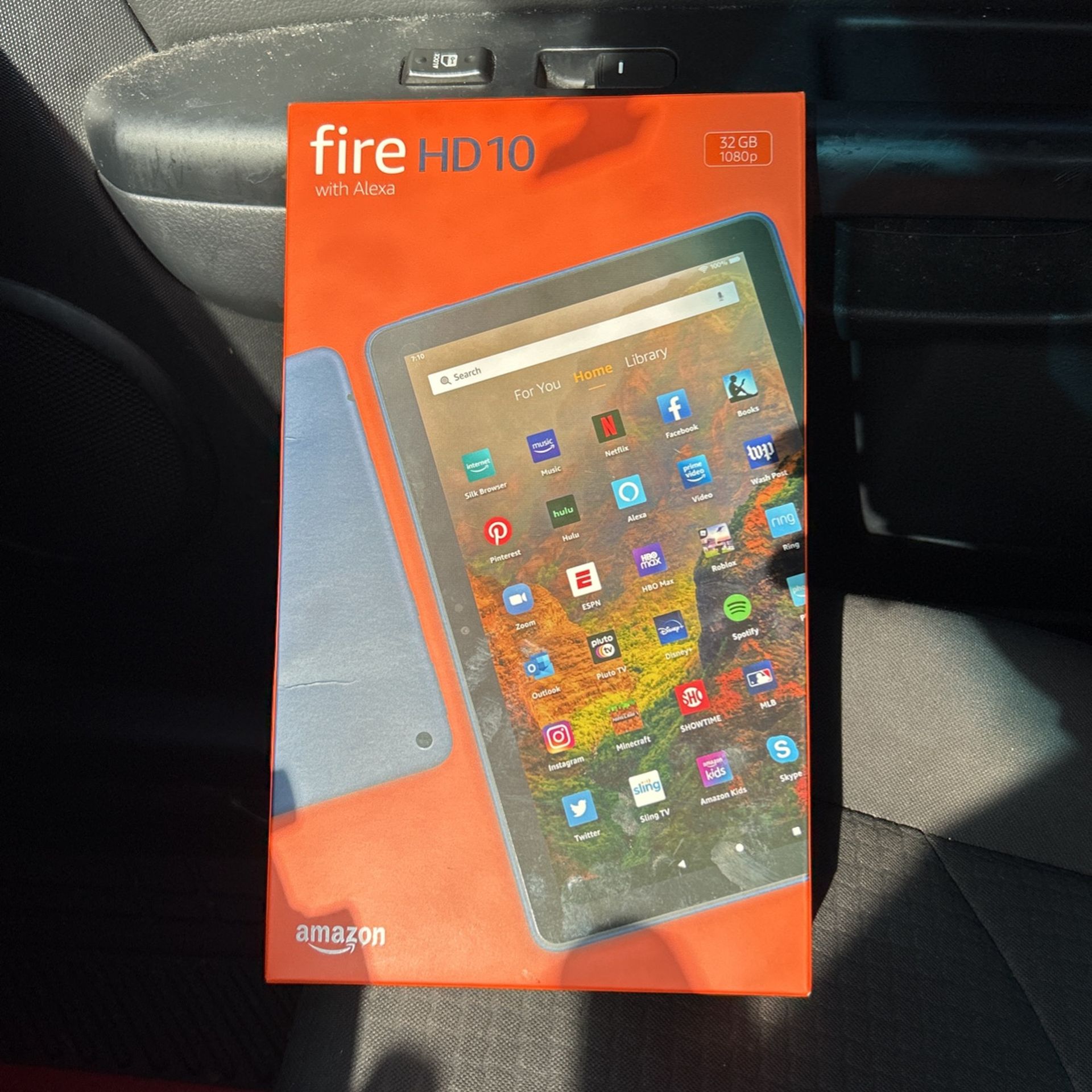 One left!!! Amazon Fire HD10 Tablet (w/ Red case)