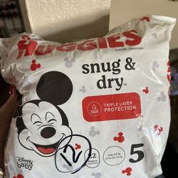 Huggies Diapers Sz 5 Mickey