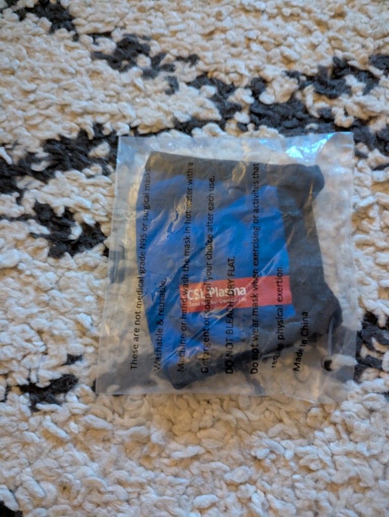 Unopened, Unused Cloth Mask