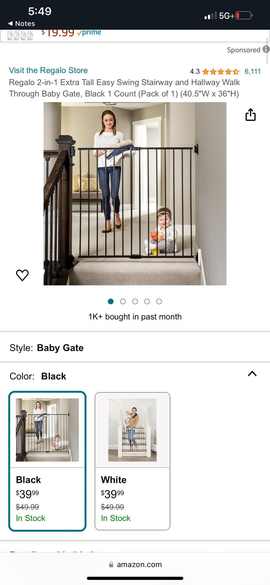 Baby Gate For $25 Never Used 