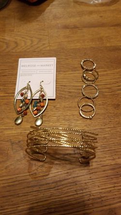 Gold colored costume jewelry