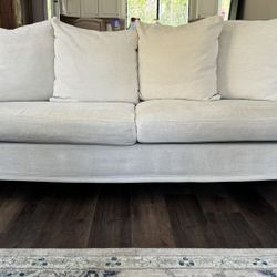Pearl White Potato Barn Sofa