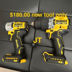 Dewalt Set $180.00 New Tool Only 