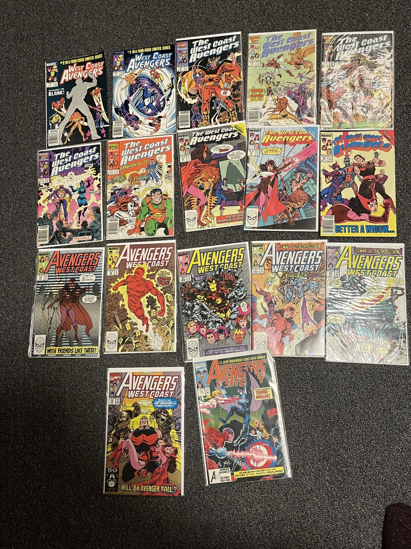 West coast avengers Comic lot