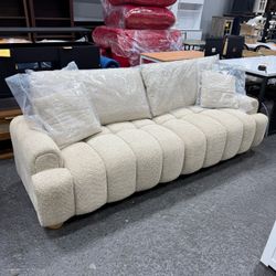 Brand new VANOMi 91" Boucle Tufted So fa,