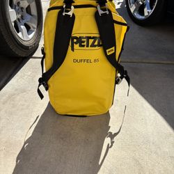 Petzl Bag And Petzl Helmet With Earl Muffs And Chapps