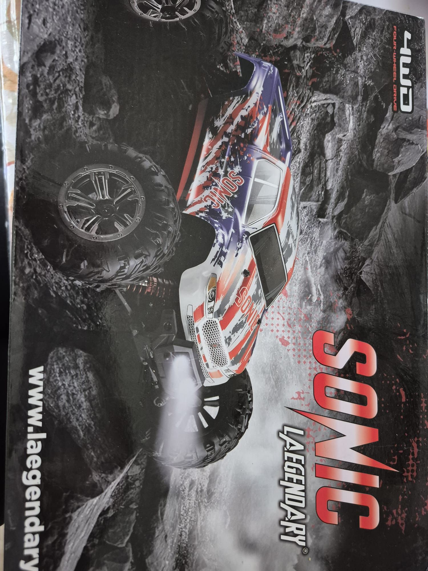 ControlLAEGENDARY Sonic 1:16 Scale RC Remote Control 4x4 Car, Up to 25 MPH, Patriot