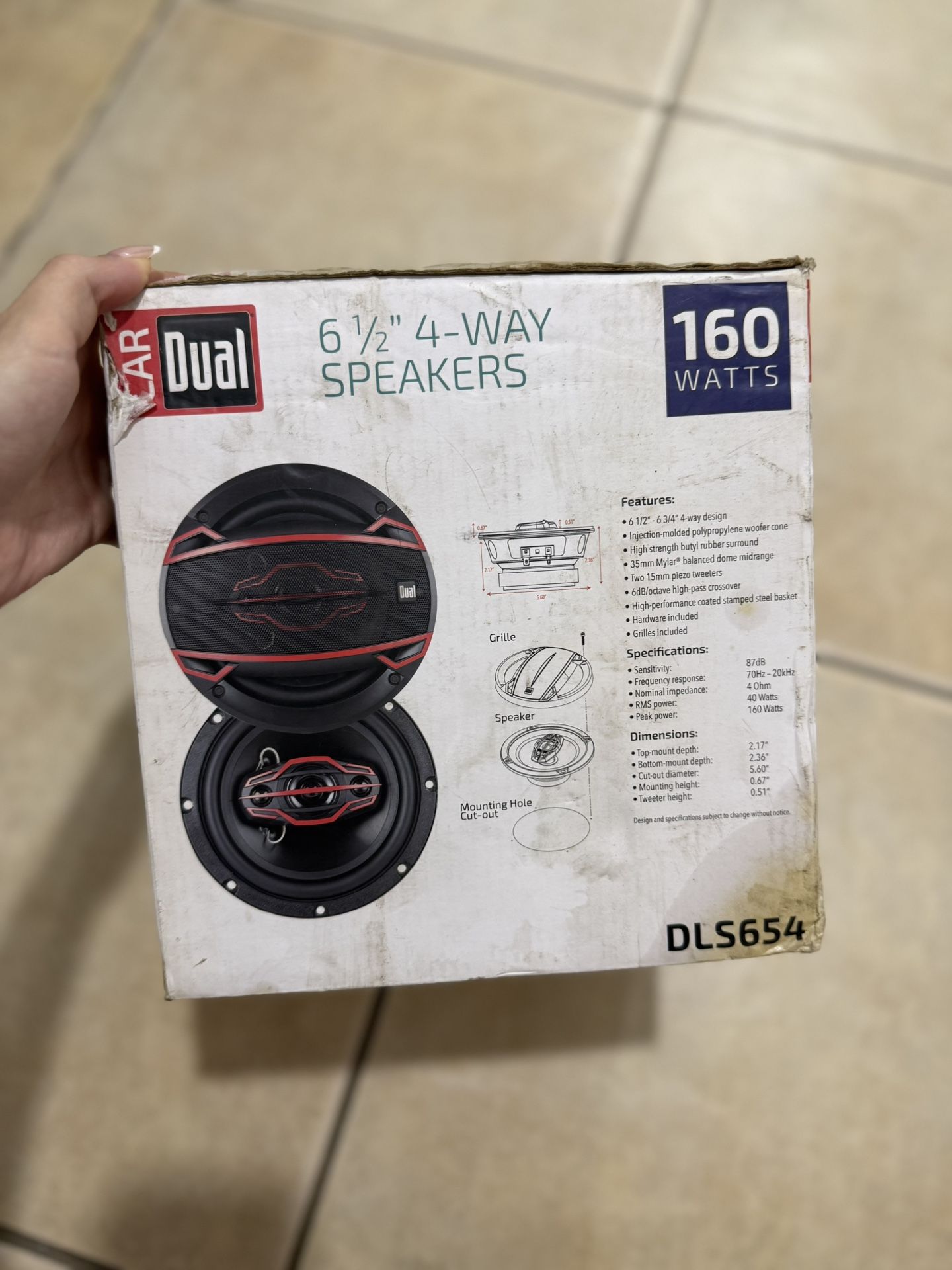 Car Speakers New In Box - $20
