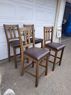 FOUR. HIGH  CHAIRS $65.00  all