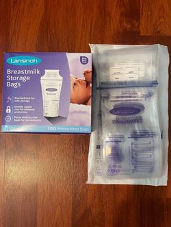 Brand new lansinoh breast milk storage bags