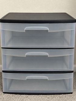 3-Drawer Plastic Storage Unit