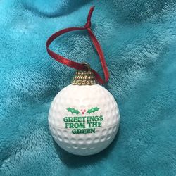 Vintage Golf Ball Christmas Ornament