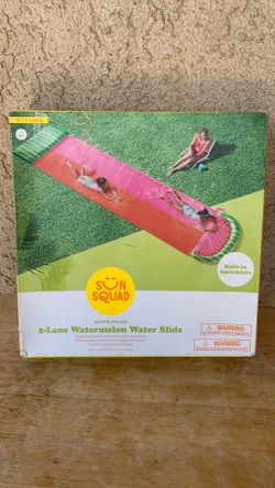 SUN SQUAD 2-LANE WATERMELON 🍉 WATER SLIDE 18 FEET LONG