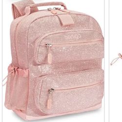 BENTGO GIRLS GLITTER PINK BACKPACK AND LUNCH BAG