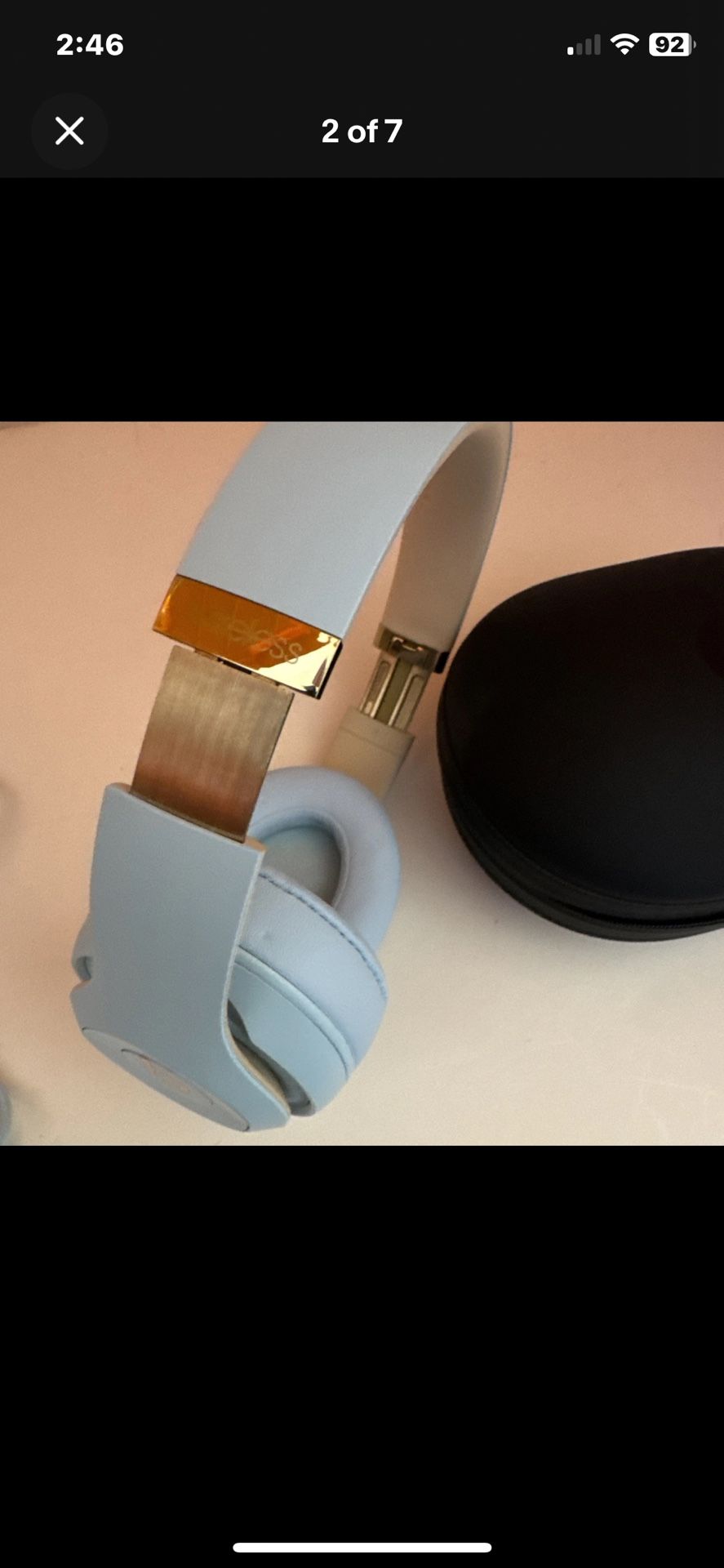 Beats by Dr. Dre Studio3 Wireless Headphones White Gold - Excellent &clean