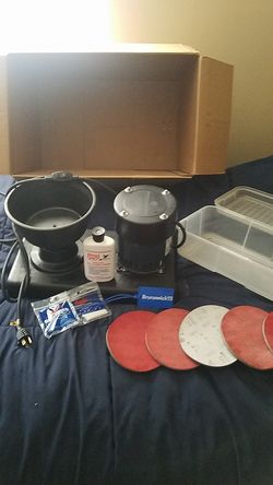 1/3 horsepower innovative personal bowling ball spinner w/ accessories.