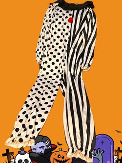 Black and White Clown Halloween Costume