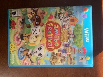 Wii U Animal Crossing amiibo festival video game