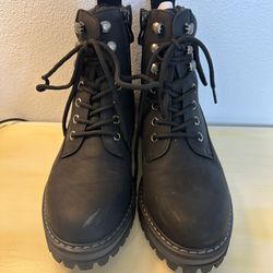 Vepose Women’s Ankle boots 9809 Lace Up Combat Booties Size 8